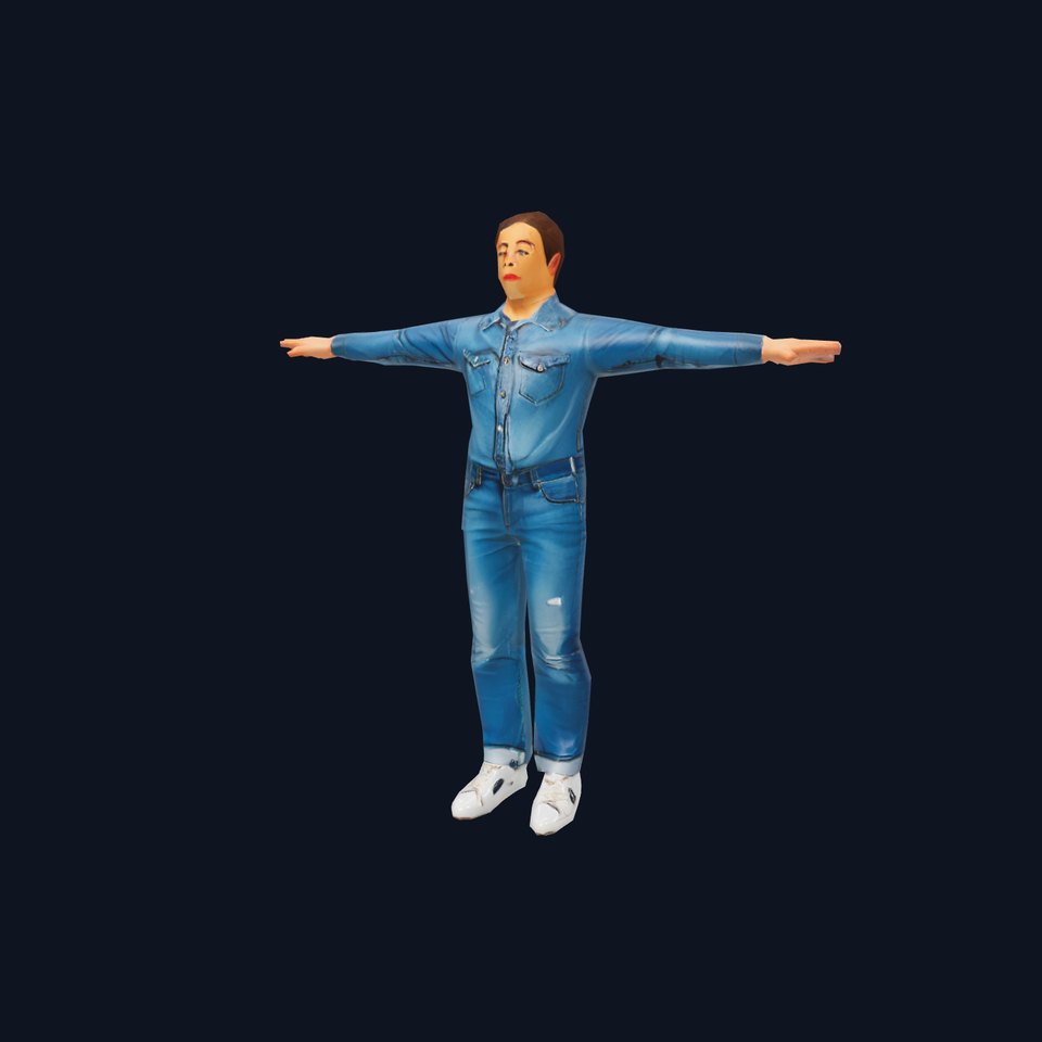 Casual Denim Outfit model pack